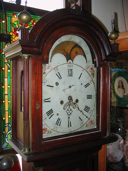 Picture 032.jpg - Circa 1800 Grandfather's Clock - Works made by Wilson-Birmingham, England. Made by John Gaines, Portsmouth, NH